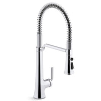 TONE SEMI-PROFESSIONAL PULL-DOWN KITCHEN SINK FAUCET WITH THREE-FUNCTION SPRAYHEAD