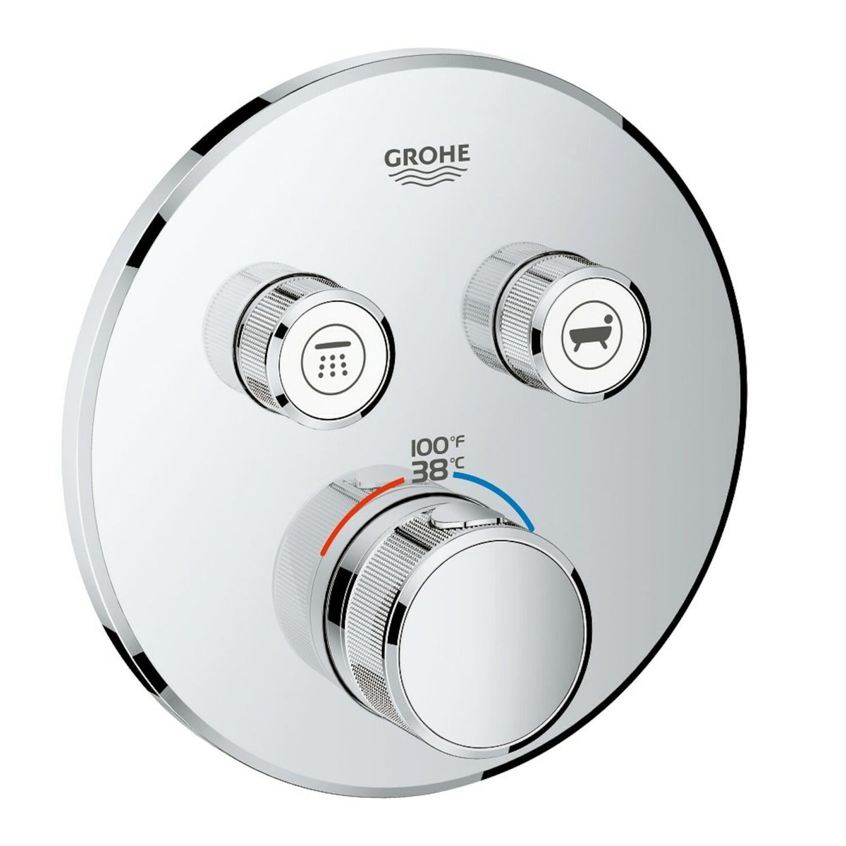 GROHTHERM SMARTCONTROL DUAL FUNCTION THERMOSTATIC TRIM WITH CONTROL MODULE
