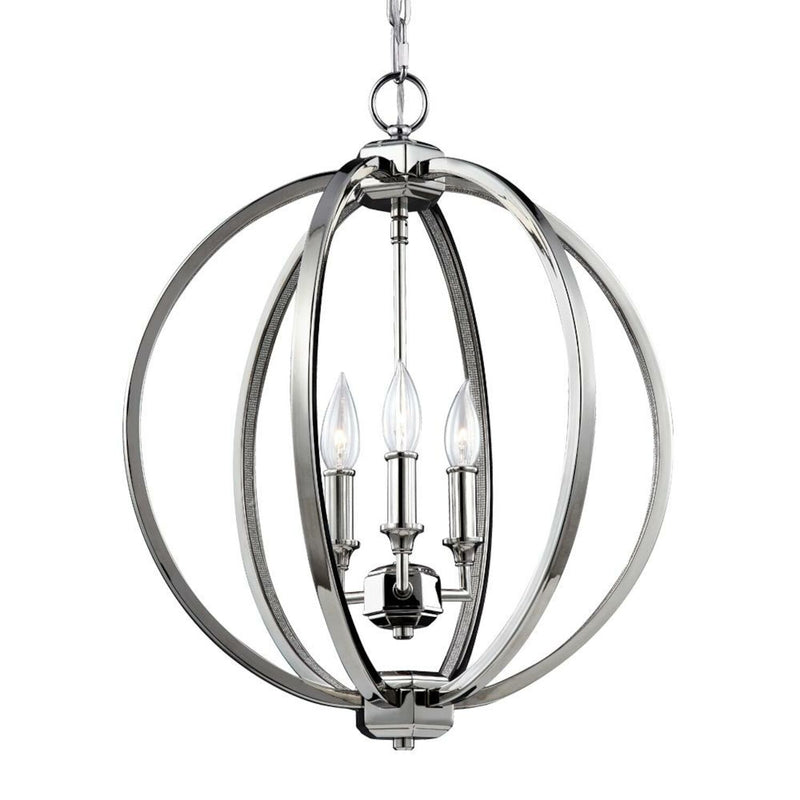 CORINNE 3-LIGHT GLOBE PENDANT, BIG