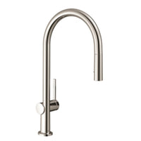 TALIS N, O-STYLE, HIGH ARC PULL-DOWN 2-SPRAY KITCHEN FAUCET