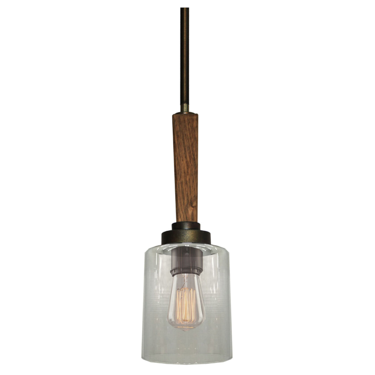 LEGNO RUSTICO 1-LIGHT PENDANT