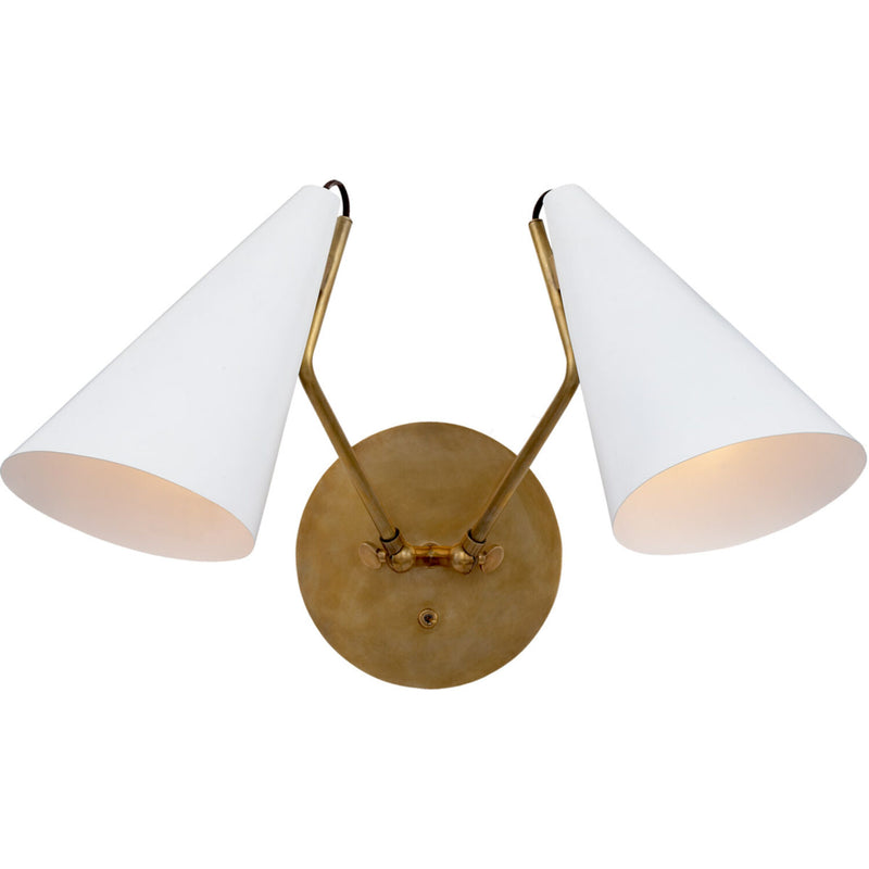 AERIN CLEMENTE 2-LIGHT 17-INCH WALL SCONCE LIGHT