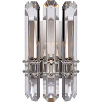 AERIN BONNINGTON 1-LIGHT 7-INCH WALL SCONCE LIGHT WITH CLEAR GLASS SHADE