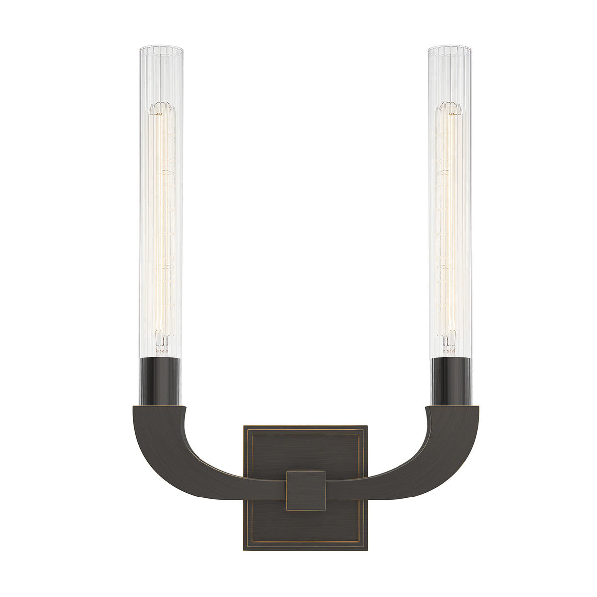 FLUTE 2 LIGHT WALL SCONCE