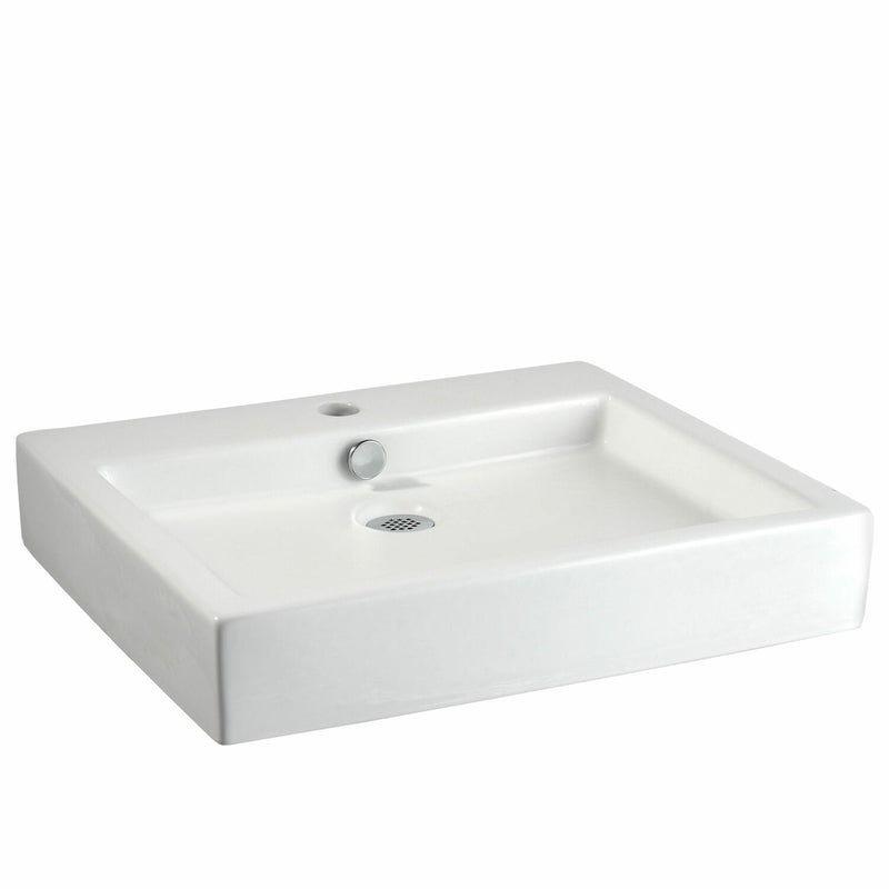 STUDIO 22 X 18.5 INCH ABOVE COUNTER SINK WITH CENTER HOLE ONLY