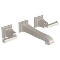 TOWN SQUARE S TWO HANDLE WALL MOUNT FAUCET