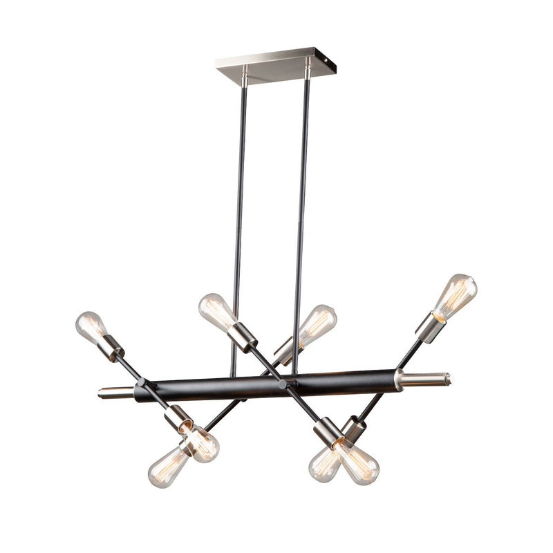 TRURO EIGHT LIGHT LINEAR ISLAND PENDANT