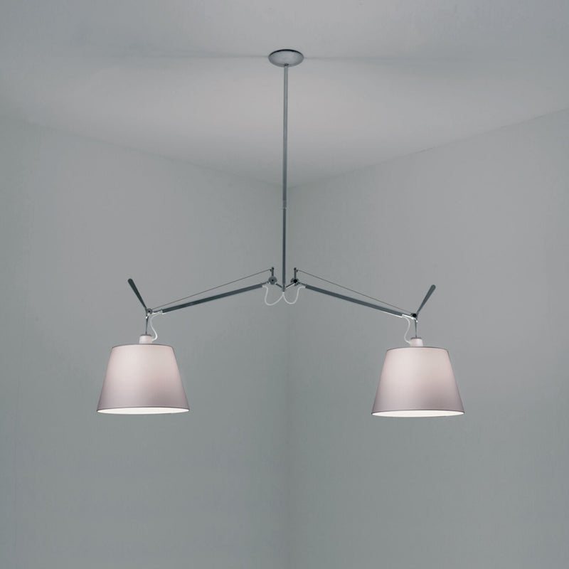 TOLOMEO DOUBLE SHADE SUSPENSION WITH 10-INCH DIFFUSER