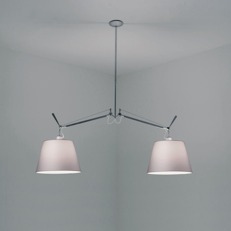 TOLOMEO DOUBLE SHADE SUSPENSION WITH 12-INCH DIFFUSER