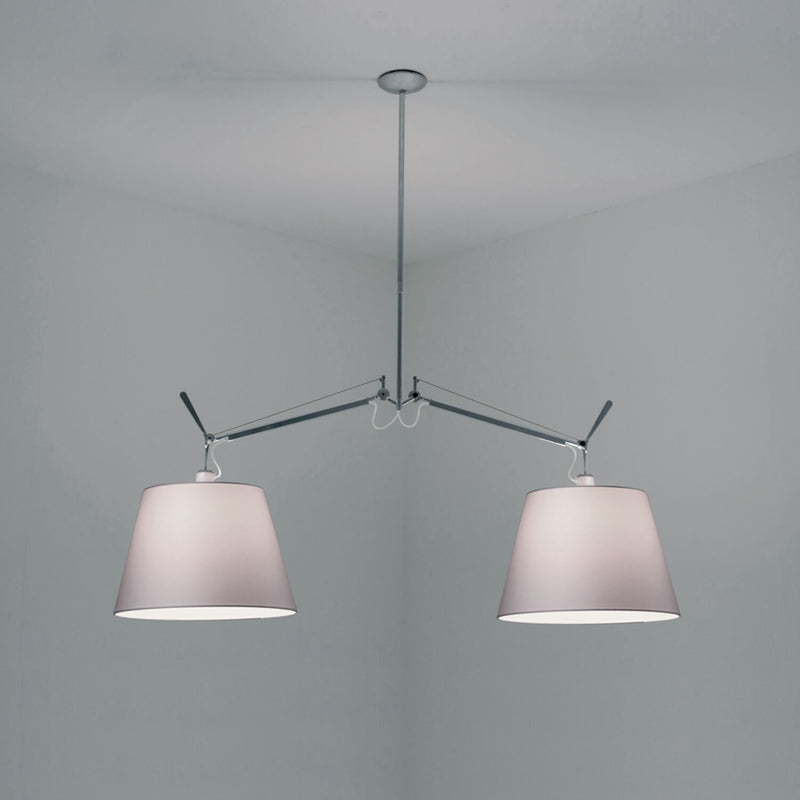 TOLOMEO DOUBLE SHADE SUSPENSION WITH 14-INCH DIFFUSER