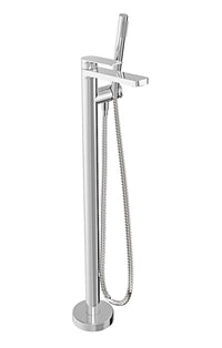 PETITE B04 FLOOR-MOUNTED TUB FILLER WITH HAND SHOWER