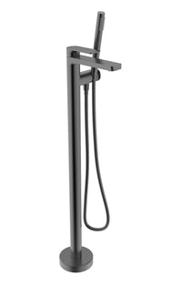 PETITE B04 FLOOR-MOUNTED TUB FILLER WITH HAND SHOWER