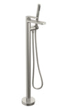 PETITE B04 FLOOR-MOUNTED TUB FILLER WITH HAND SHOWER