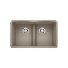 DIAMOND U 2 SILGRANIT SINK WITH LOW DIVIDE