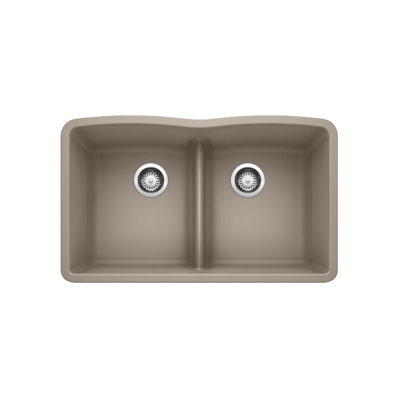 DIAMOND U 2 SILGRANIT SINK WITH LOW DIVIDE