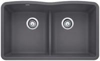 DIAMOND U 2 SILGRANIT SINK WITH LOW DIVIDE