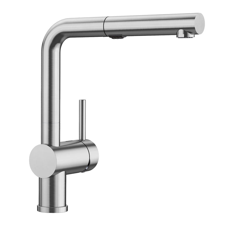 BLANCO LINUS LOW-ARC PULL-OUT DUAL SPRAY KITCHEN FAUCET