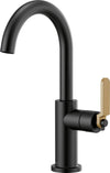 LITZE BAR FAUCET WITH ARC SPOUT AND INDUSTRIAL HANDLE