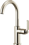 LITZE BAR FAUCET WITH ARC SPOUT AND INDUSTRIAL HANDLE