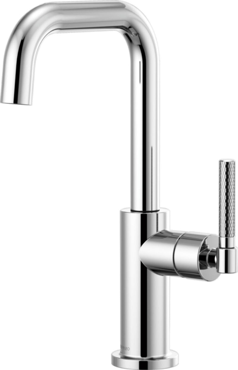 LITZE BAR FAUCET WITH SQUARE SPOUT AND KNURLED HANDLE