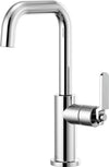 LITZE BAR FAUCET WITH SQUARE SPOUT AND INDUSTRIAL HANDLE