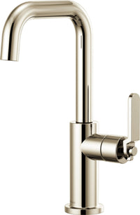 LITZE BAR FAUCET WITH SQUARE SPOUT AND INDUSTRIAL HANDLE