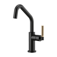 LITZE BAR FAUCET WITH ANGLED SPOUT AND KNURLED HANDLE