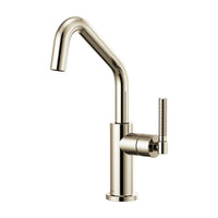 LITZE BAR FAUCET WITH ANGLED SPOUT AND KNURLED HANDLE