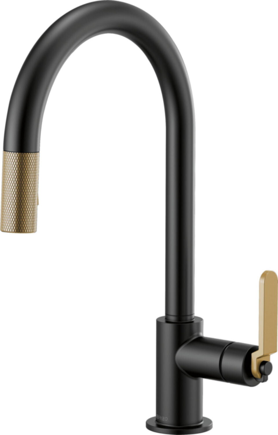 LITZE PULL-DOWN FAUCET WITH ARC SPOUT AND INDUSTRIAL HANDLE
