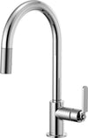 LITZE PULL-DOWN FAUCET WITH ARC SPOUT AND INDUSTRIAL HANDLE