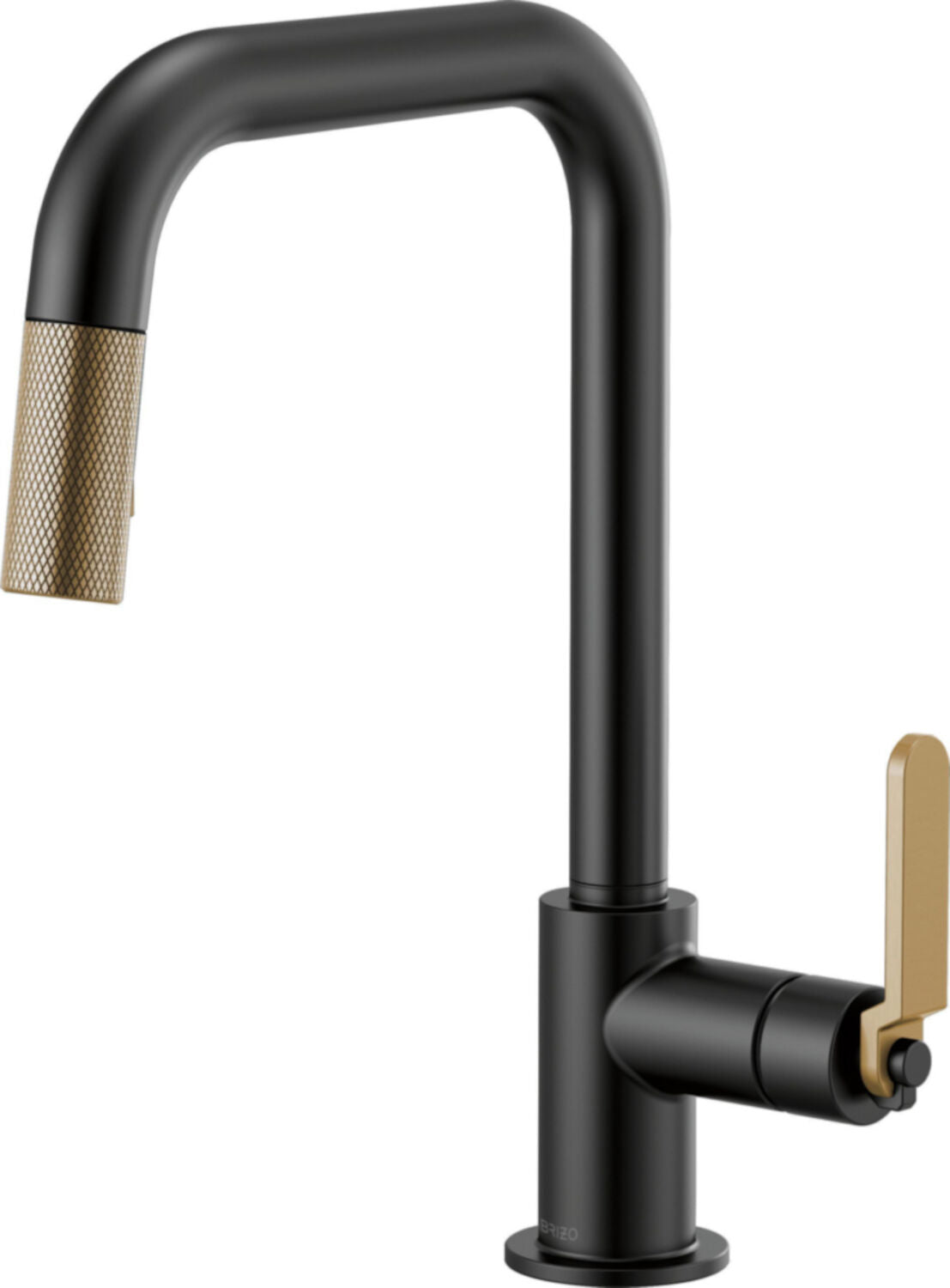 LITZE PULL-DOWN FAUCET WITH SQUARE SPOUT AND INDUSTRIAL HANDLE