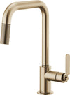 LITZE PULL-DOWN FAUCET WITH SQUARE SPOUT AND INDUSTRIAL HANDLE