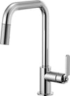 LITZE PULL-DOWN FAUCET WITH SQUARE SPOUT AND INDUSTRIAL HANDLE