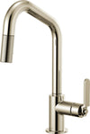 LITZE PULL-DOWN FAUCET WITH ANGLED SPOUT AND INDUSTRIAL HANDLE