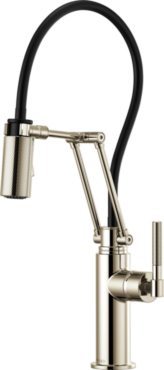 LITZE ARTICULATING FAUCET WITH KNURLED HANDLE