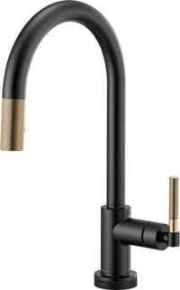 LITZE SMARTTOUCH® PULL-DOWN FAUCET WITH ARC SPOUT AND KNURLED HANDLE