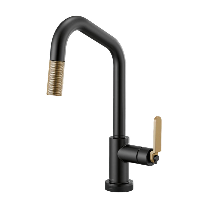 LITZE SMARTTOUCH® PULL-DOWN FAUCET WITH ANGLED SPOUT AND INDUSTRIAL HANDLE