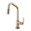 LITZE SMARTTOUCH® PULL-DOWN FAUCET WITH ANGLED SPOUT AND INDUSTRIAL HANDLE