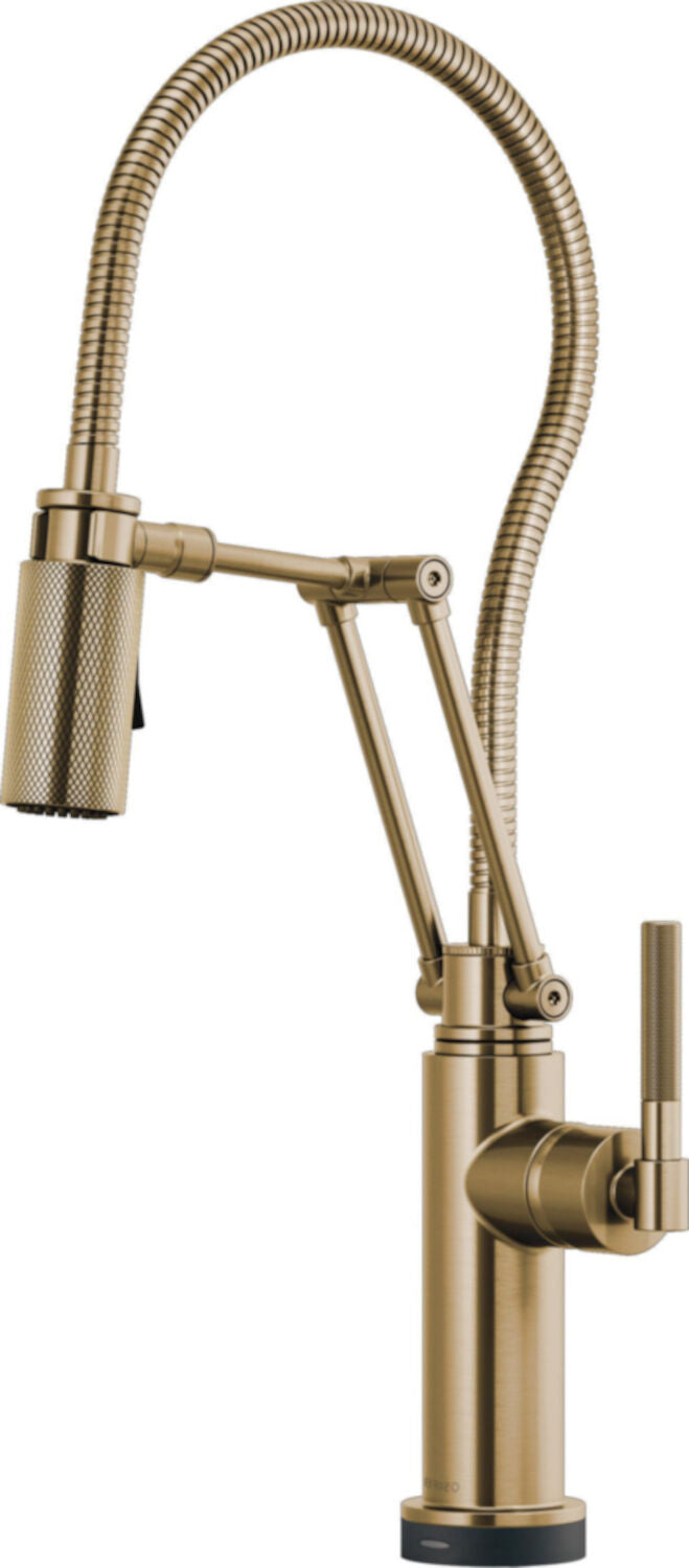 LITZE SMARTTOUCH® ARTICULATING FAUCET WITH FINISHED HOSE