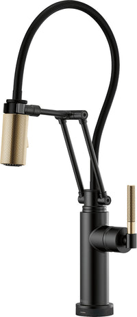 LITZE SMARTTOUCH® ARTICULATING FAUCET WITH KNURLED HANDLE