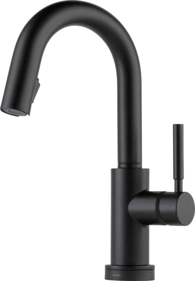 BRIZO SINGLE HANDLE SINGLE HOLE PULL-DOWN BAR/PREP WITH SMARTTOUCH(R) TECHNOLOGY