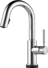 BRIZO SINGLE HANDLE SINGLE HOLE PULL-DOWN BAR/PREP WITH SMARTTOUCH(R) TECHNOLOGY