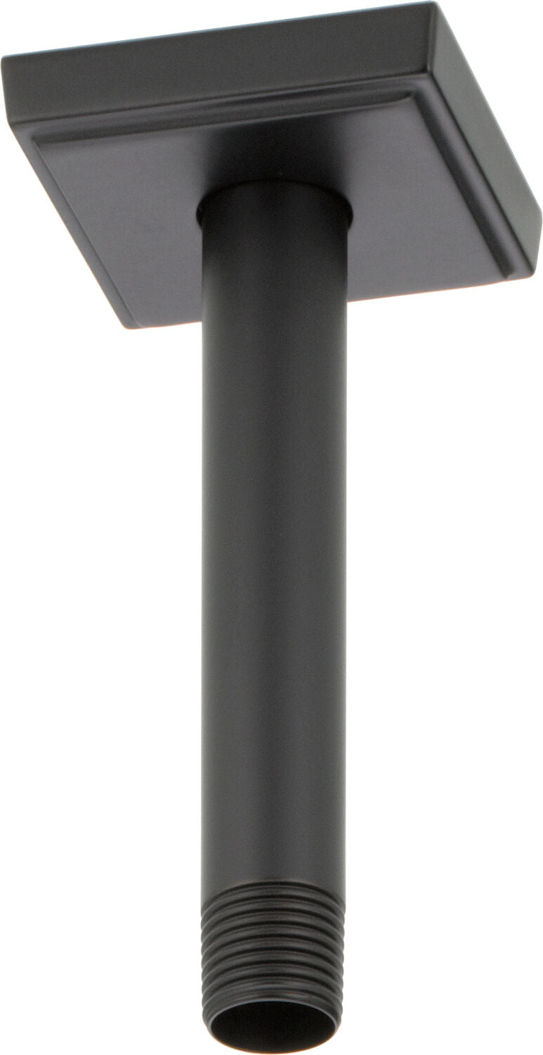 6-INCH CEILING MOUNT SHOWER ARM AND FLANGE WITH SQUARE BASE