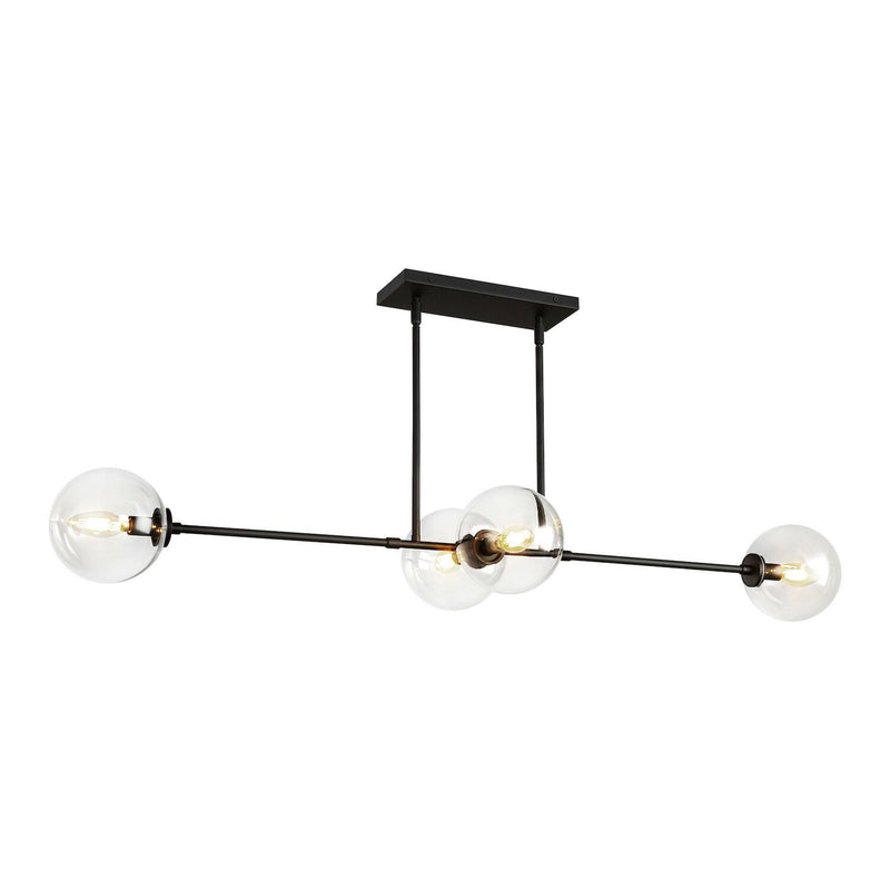 CASSIA 48" 4 LIGHT LINEAR PENDANT WITH CLEAR GLASS