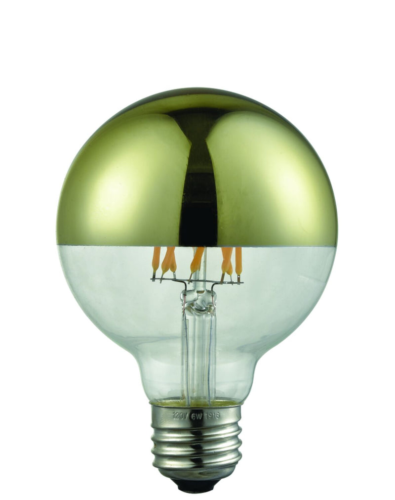 EDISON LED LIGHT BULB 3000K G25, GOLD