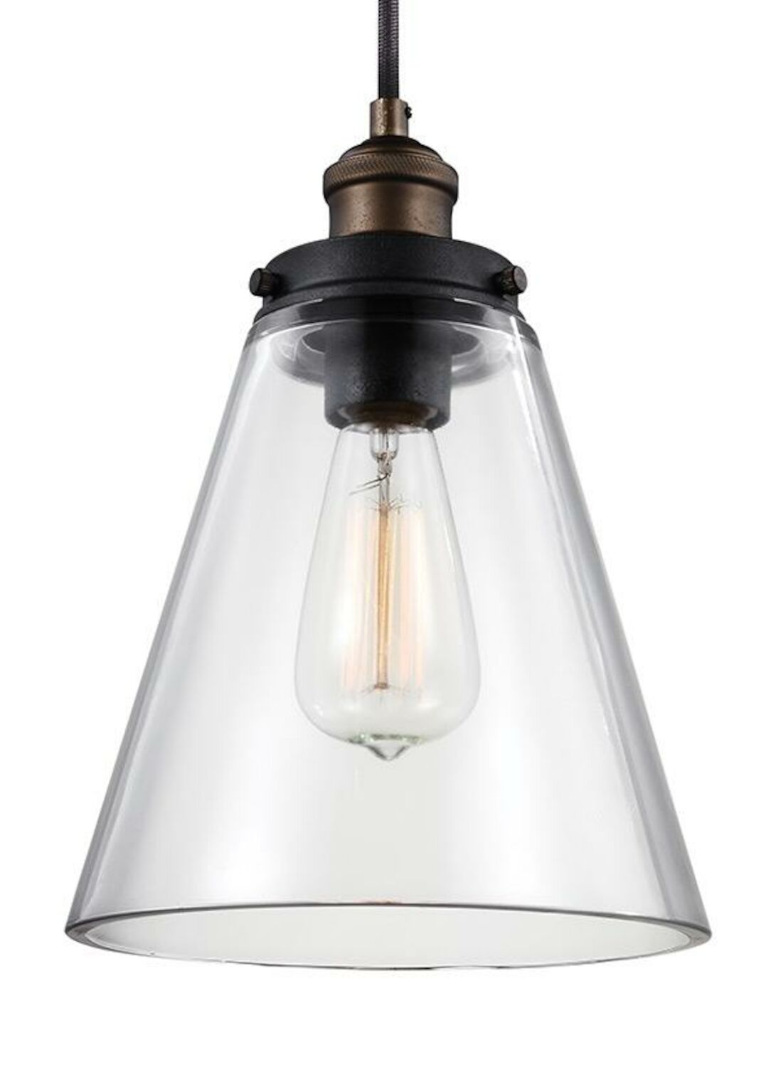 BASKIN 1-LIGHT PENDANT, 8 1/2-INCH DIAMETER