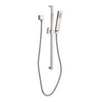 CONTEMPORARY SQUARE PERSONAL HAND SHOWER SET WITH ADJUSTABLE 24-INCH SLIDE BAR