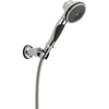 TRADITIONAL PREMIUM ADJUSTABLE 3-SETTING WALL MOUNT HAND SHOWER IN CHROME