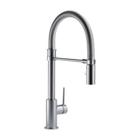 TRINSIC SINGLE HANDLE PULL DOWN KITCHEN FAUCET WITH SPRING SPOUT