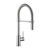 TRINSIC SINGLE HANDLE PULL DOWN KITCHEN FAUCET WITH SPRING SPOUT